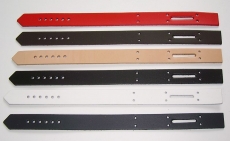 Schließriemen Lederriemen 42,0 x 2,5 cm gelocht mit Langloch in vielen Farben Leder- Bau- und Bastelteile von Lwph