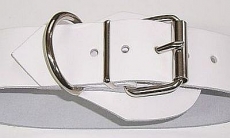 BDSM Taillengurt 5,0 cm x 80,0 cm mit 6 D-Ringen Klemmschutz und zusätzlichen O-Ring Lederriemen von Lwph