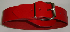 BDSM Bondageriemen 4,0 cm x 110,0 cm mit Klemmschutz und zweidrittel-Lochung Fessel-Riemen Lederriemen von Lwph