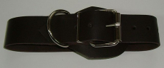 BDSM Bondageriemen 5,0 cm x 110,0 cm mit D-Ring Klemmschutz und zweidrittel-Lochung Taillengurt, Lederriemen von Lwph