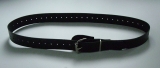 BDSM Bondageriemen 4,0 cm x 40,0 cm mit Klemmschutz und zweidrittel-Lochung Fessel-Riemen Lederriemen von Lwph