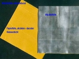 Walzblei, Bleifolie 15 cm x 15 cm x 1,0 + 0,5 mm stark Bleiplatten einseitig selbstklebend mit Schutzfolie