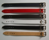 6 Lederarmbänder 2,0 cm glatt im Spar-Pack modische Qualität aus Echtem Leder in 6 Farben
