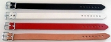 Lederriemen 1,5 cm x 20,0 cm Schnallenriemen Befestigungs und Fixierungsriemen in vielen Farben
