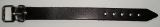 Riemen 1,5 cm x 24,0 cm x 2,0 mm stark schwarz aus beschichteten Spaltleder Schnallenriemen