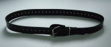BDSM Bondageriemen 4,0 cm x 50,0 cm mit Klemmschutz und zweidrittel-Lochung Fessel-Riemen Lederriemen von Lwph